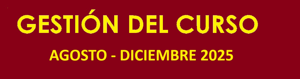 Gestión de Curso Agosto - Diciembre 2025