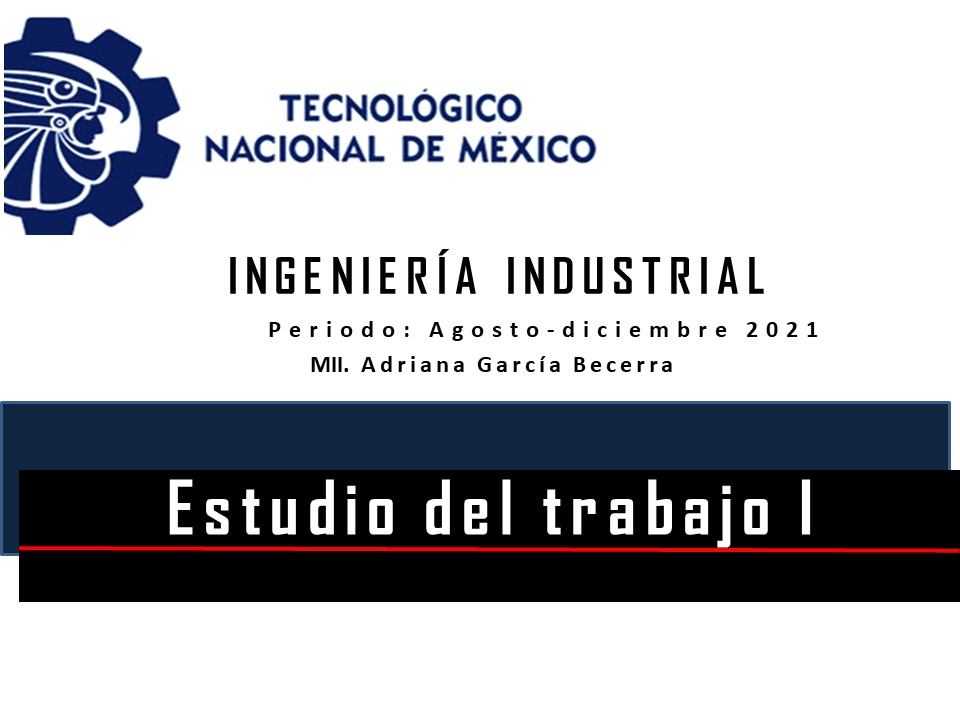 Estudio del trabajo 1 